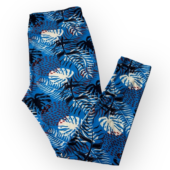 Lularoe LOT OF 3 Leggings FLORAL & HALLOWEEN TC2 - Picture 2 of 5